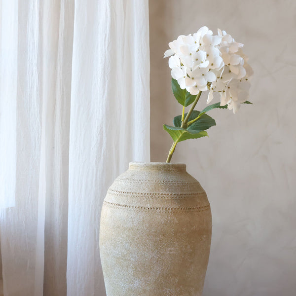 Fleur hortensia kunstbloem Silk Touch – wit – 65 cm