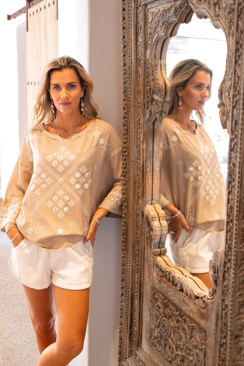 Top Naluna Sundara Light Taupe