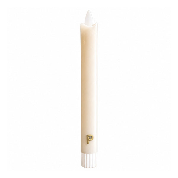 PTMD LED-dinerkaarsen beige 22 cm