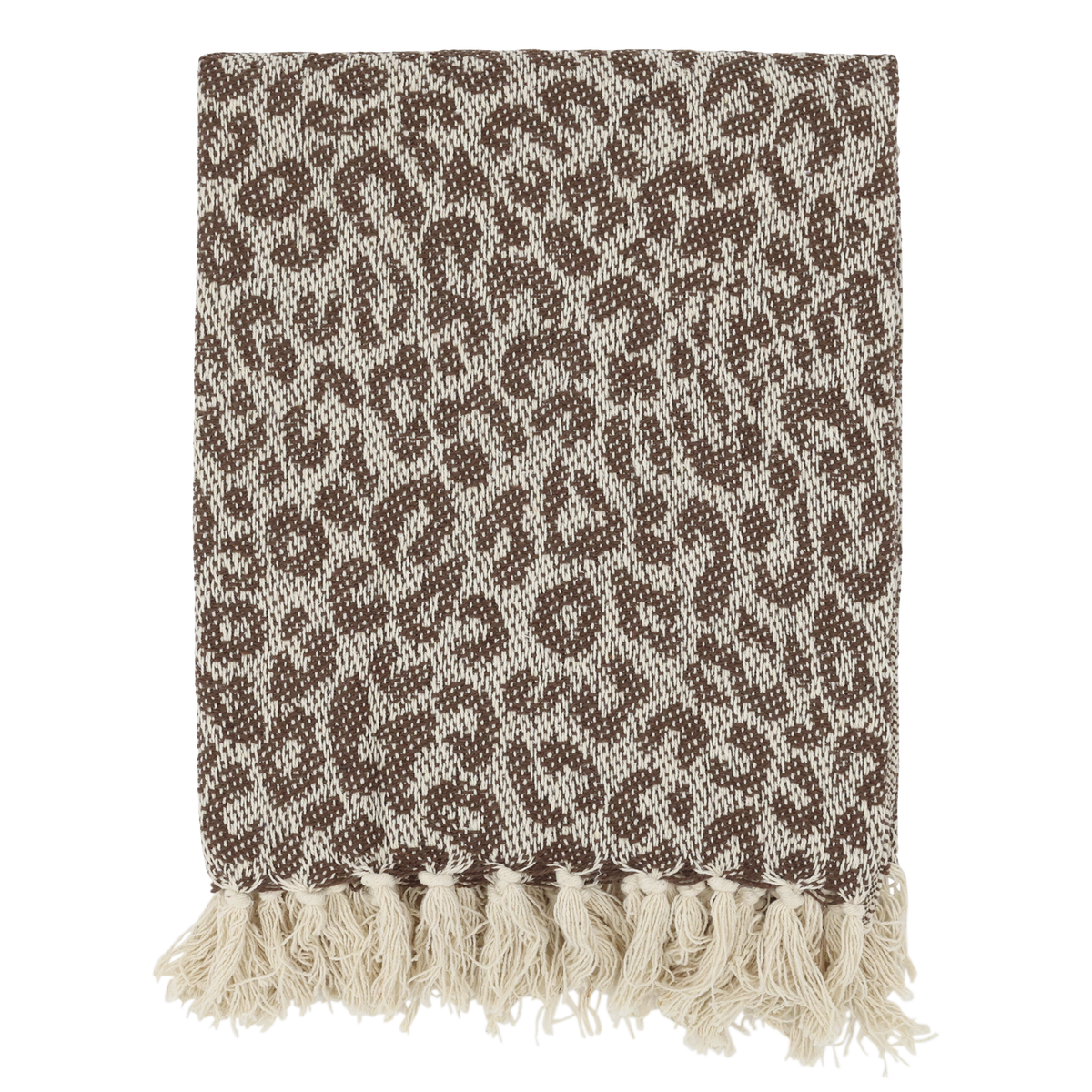 Aix Plaid van Gerecyclede Garens – Coffee & Creme 150 × 130 cm — afbeelding 5