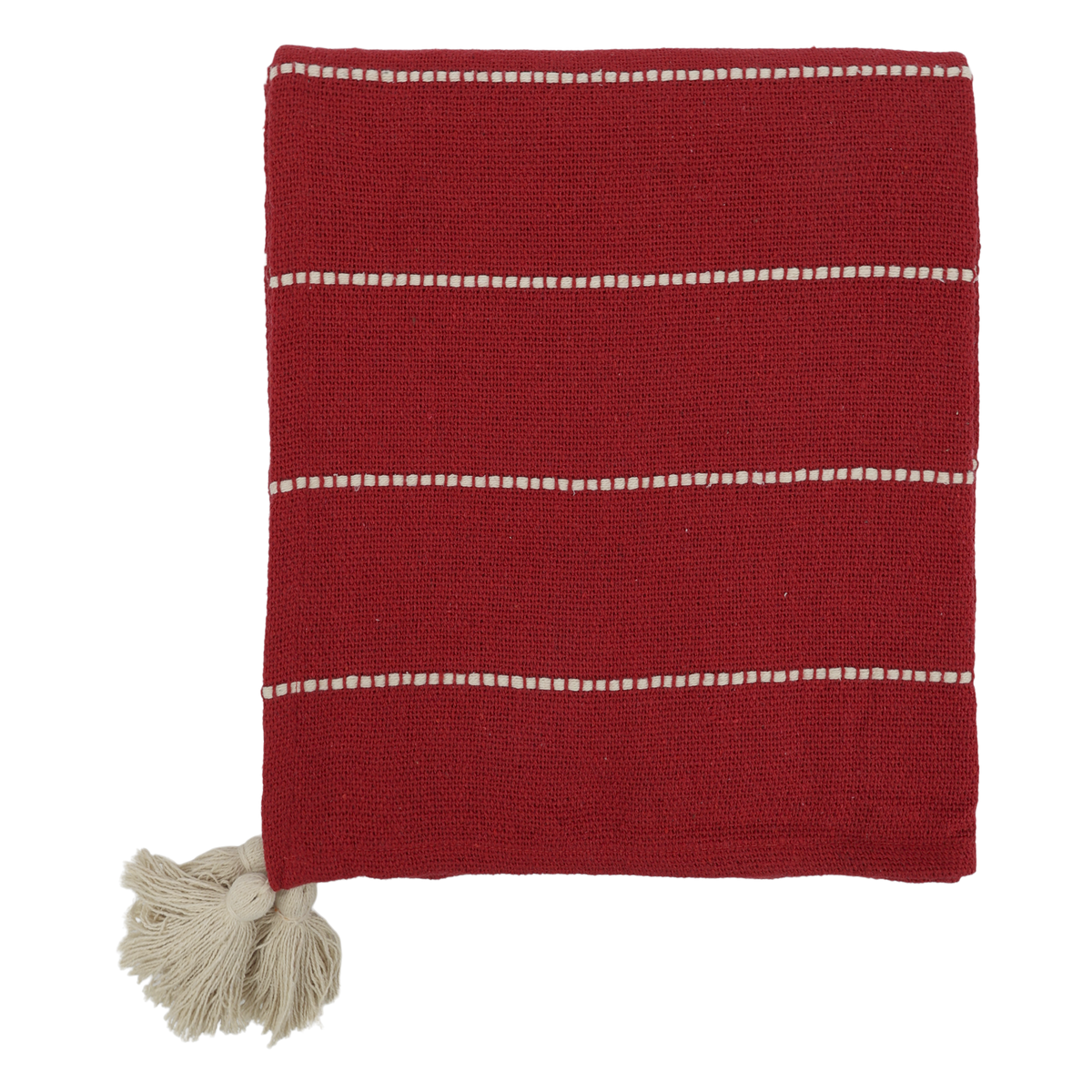 Aix plaid in de kleur Cherry van Chic Antique, 150 bij 130 cm — afbeelding 3