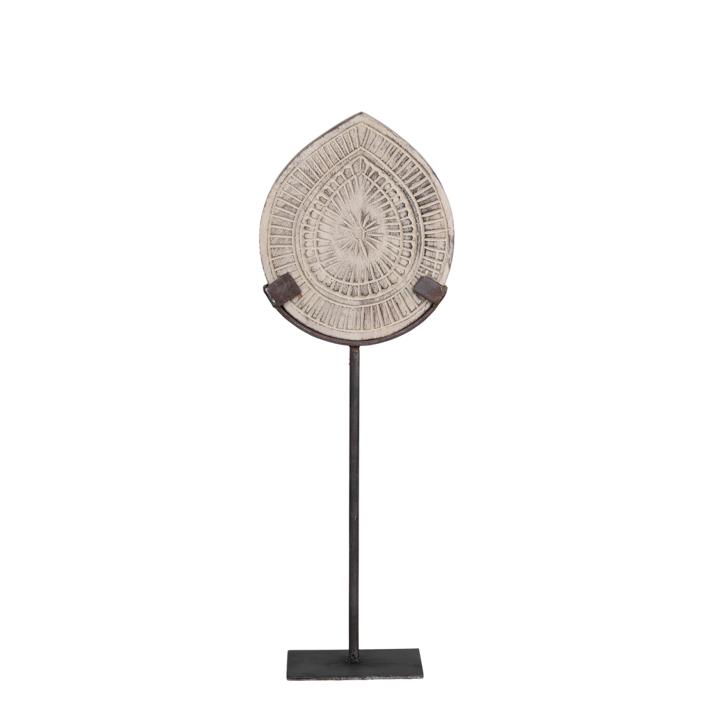 Decoratie op Voet Mangohout Naturel 51 cm — afbeelding 2