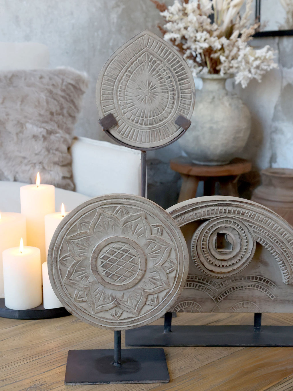 Decoratie op Voet Mangohout Naturel 51 cm — afbeelding 5