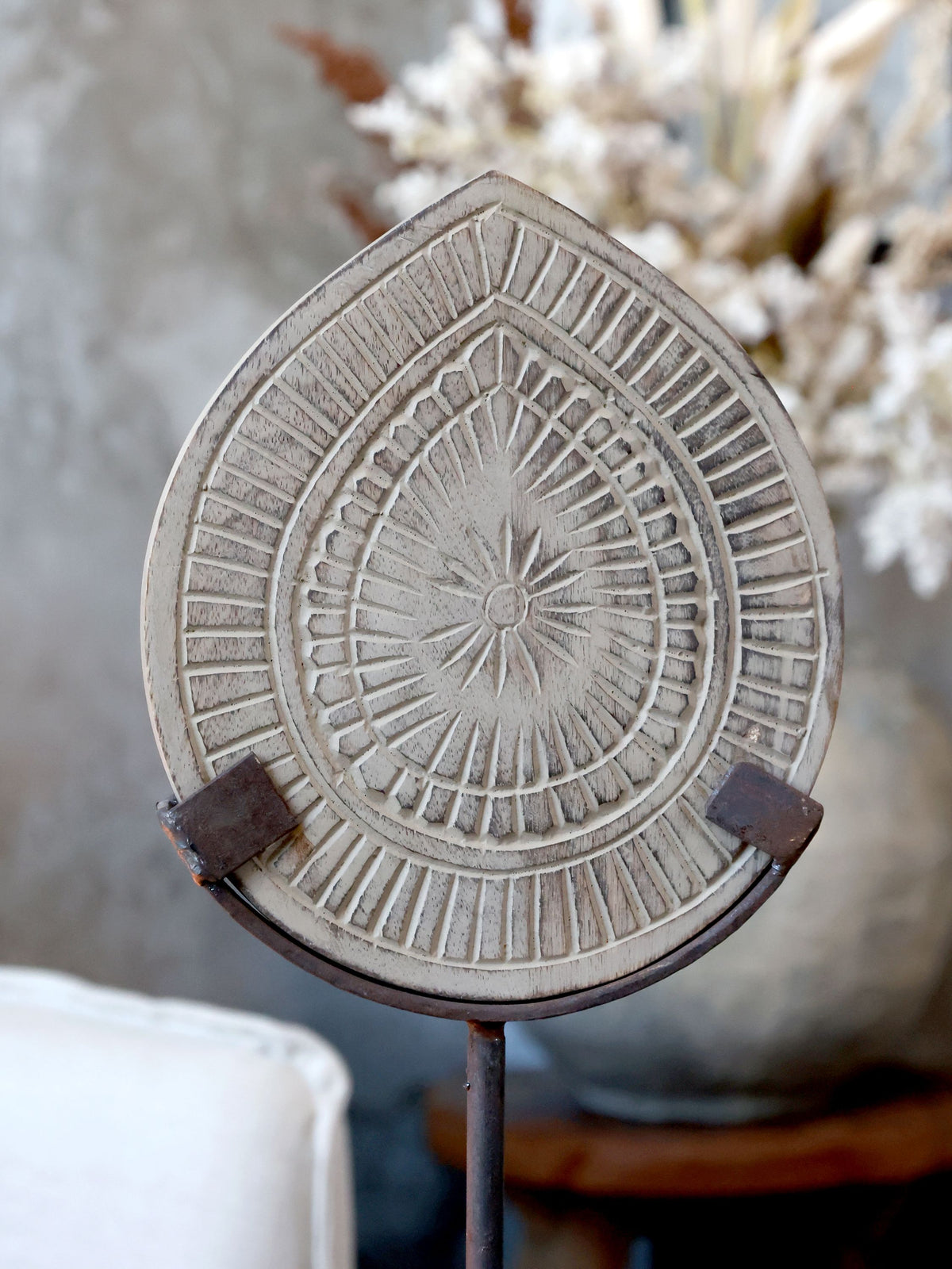 Decoratie op Voet Mangohout Naturel 51 cm — afbeelding 6