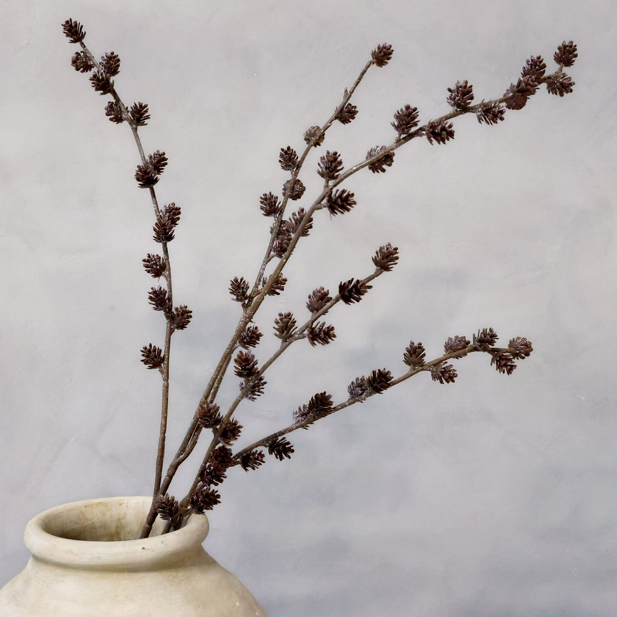 Fleur kersttak met dennenappels & glitter – groen