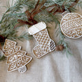 Noël Kerstornamenten Mocca – set van 3