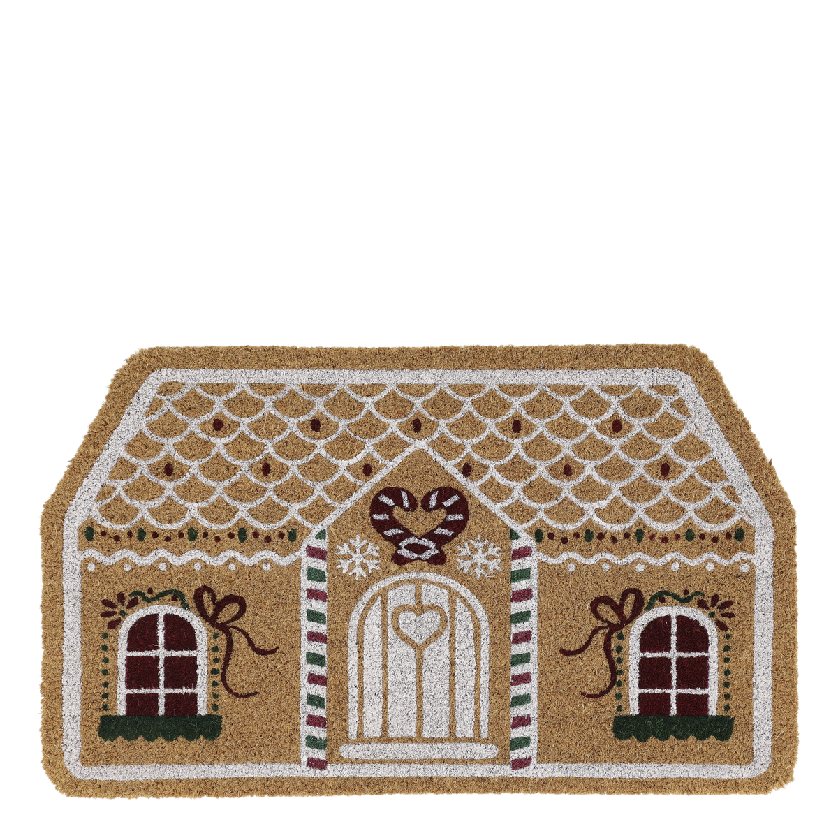 Deurmat Christmas House van Chic Antique in naturel kokosvezel, 75 bij 45 cm — afbeelding 4