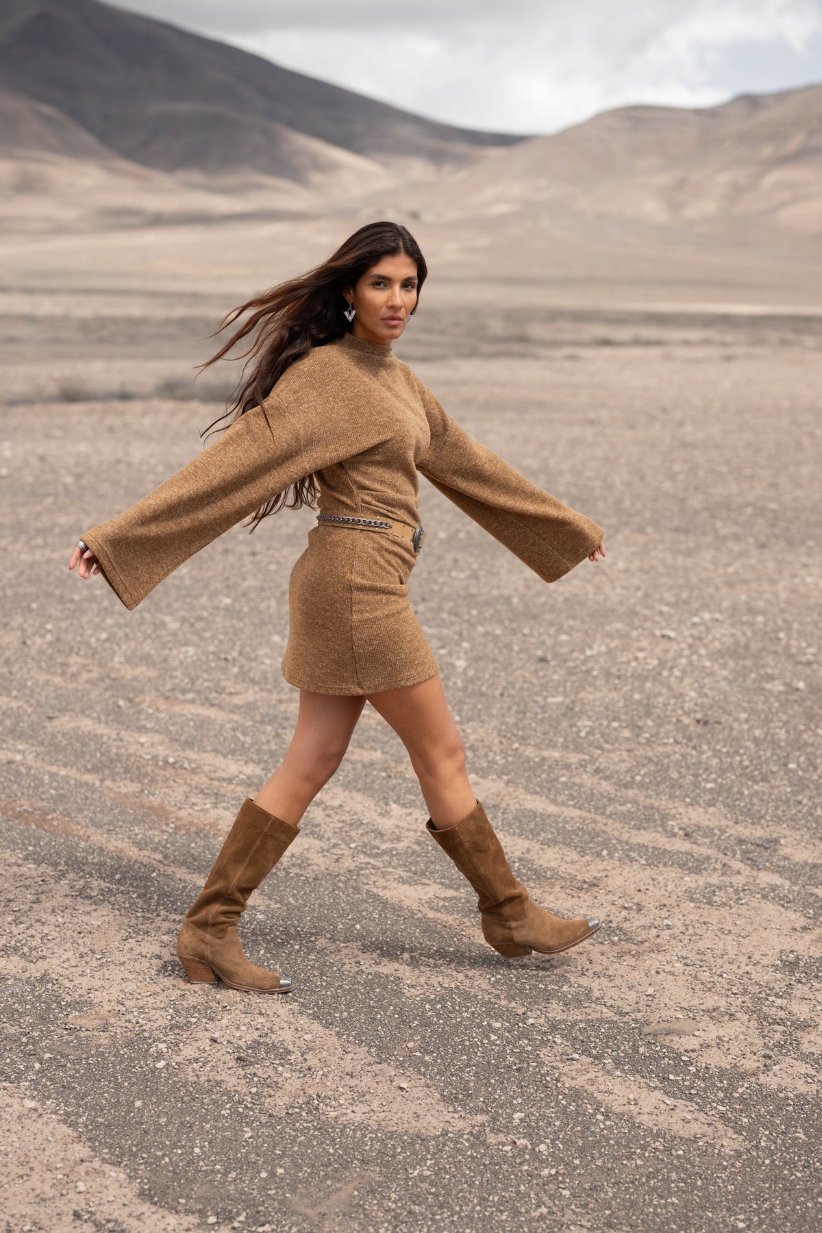 Jaida Dress Brown — afbeelding 5