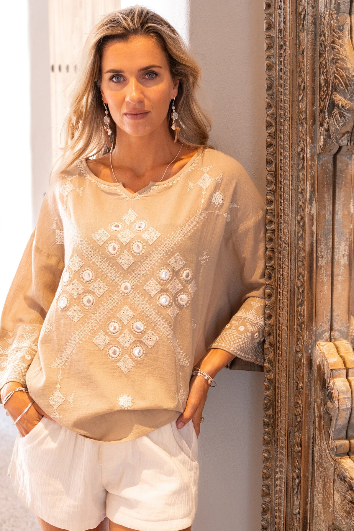 Top Naluna Sundara Light Taupe — afbeelding 2