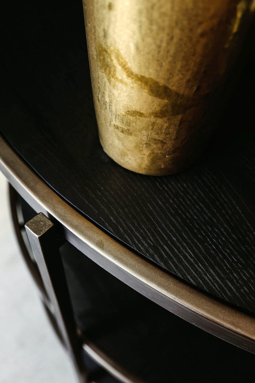 PTMD Ronde Salontafel met 2 Lagen – Zwart 96 cm – foto 2