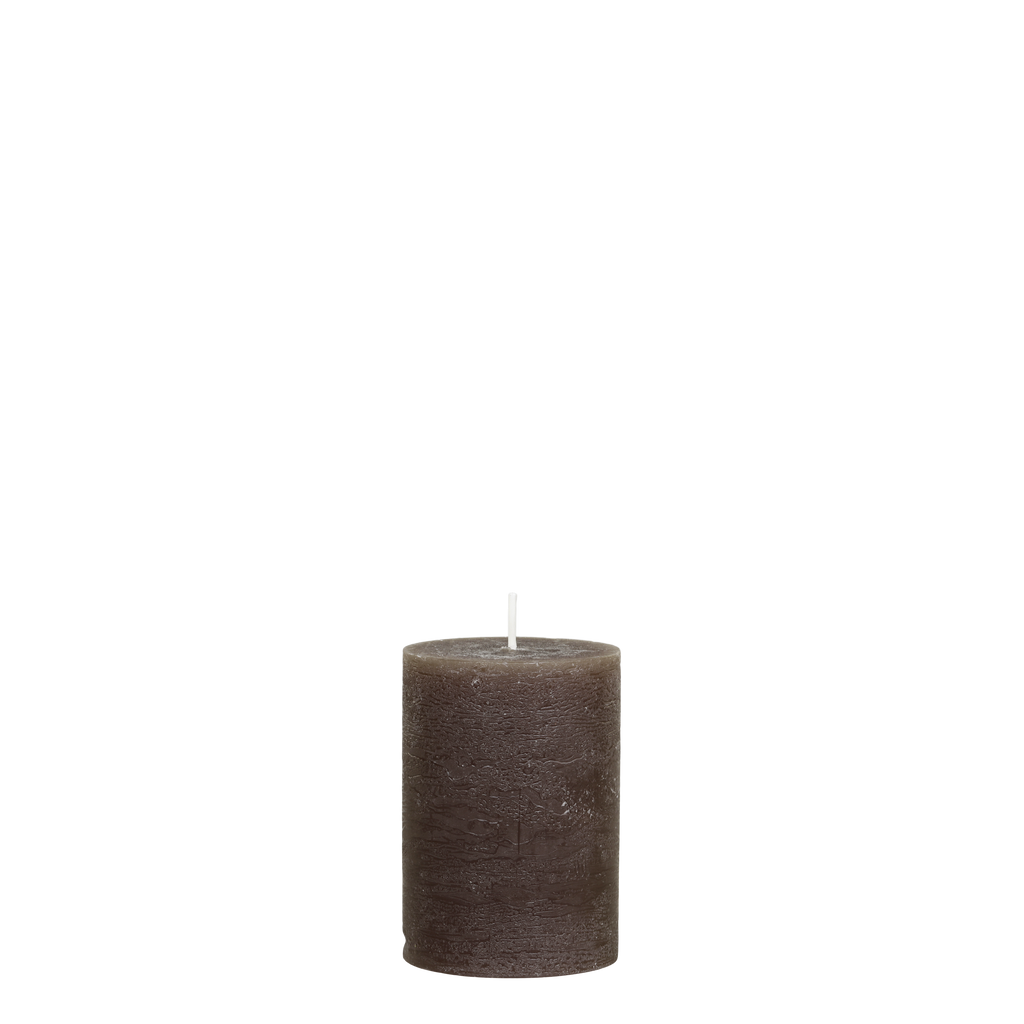 Macon rustieke stompkaars – coffee – 10 cm