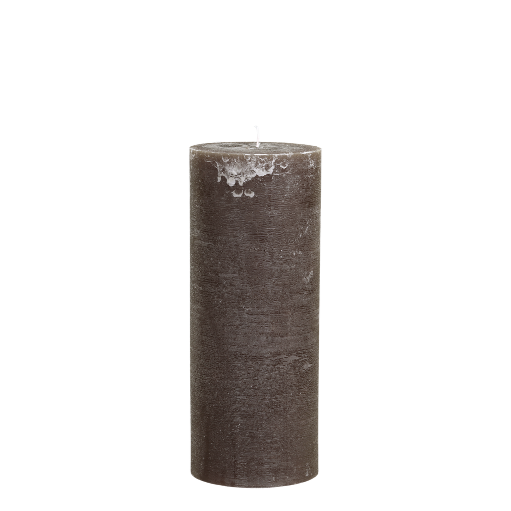 Macon rustieke stompkaars – coffee – 25 cm