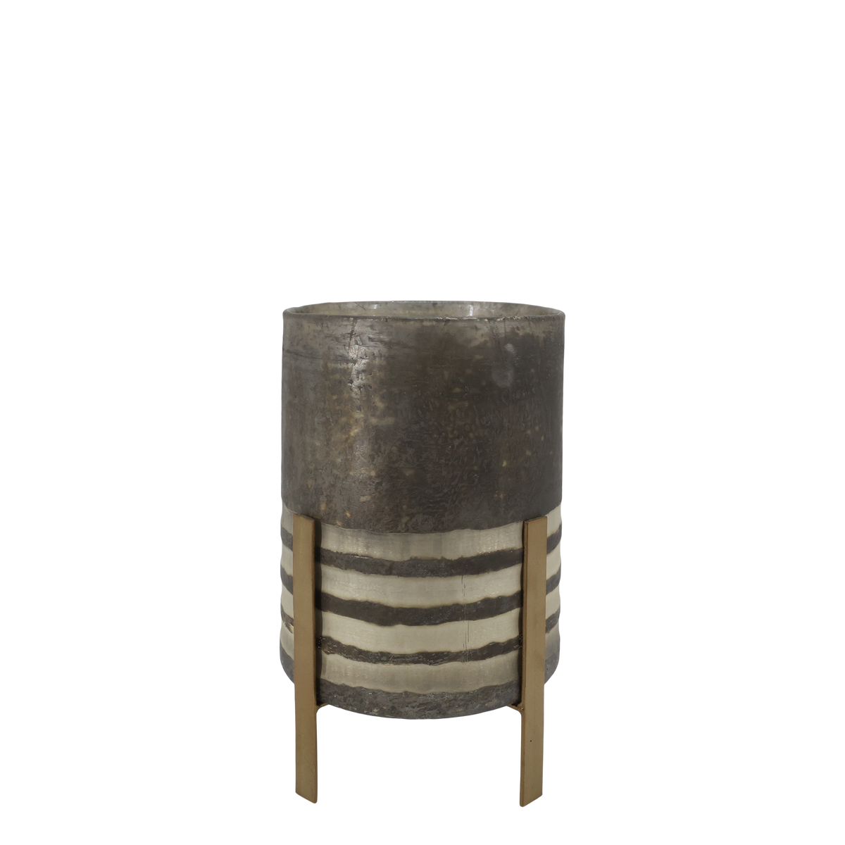 Windlicht op Voet – Antique Coffee 31 cm — afbeelding 3