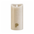 PTMD rustieke LED-kaars beige Ø 7,5 × 15 cm met bewegende vlam