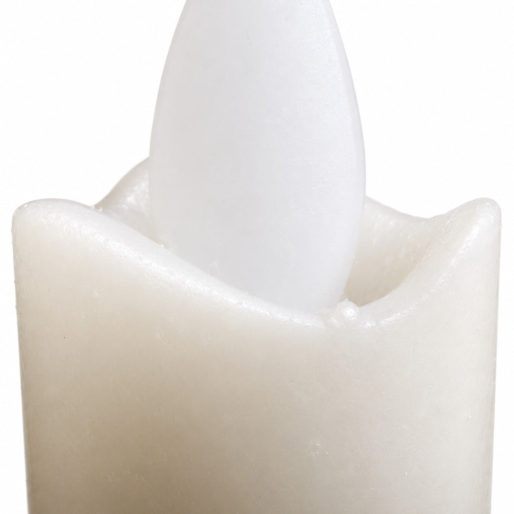 PTMD LED-dinerkaars beige – detail van de bewegende vlam