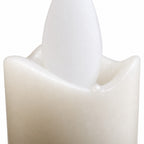 PTMD LED-dinerkaars beige – detail van de bewegende vlam