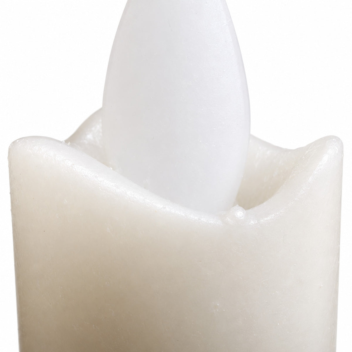 PTMD LED-dinerkaars beige – detail van de bewegende vlam