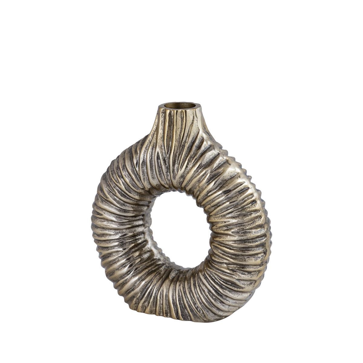 PTMD Jiss Decoratieve Vaas Goud S – 20 cm
