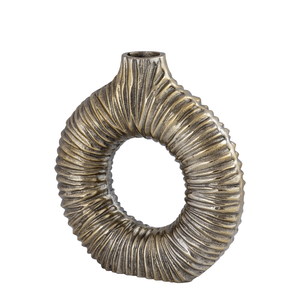 PTMD Jiss Decoratieve Vaas Goud L – 26 cm – foto 2