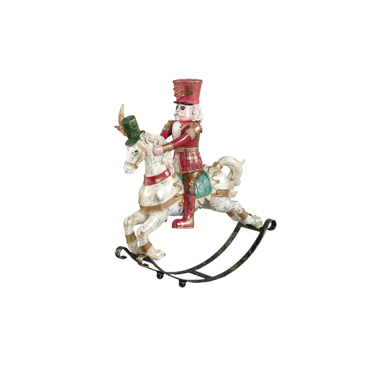 PTMD Hans Notenkraker Kaarsenhouder op Paard – Rood