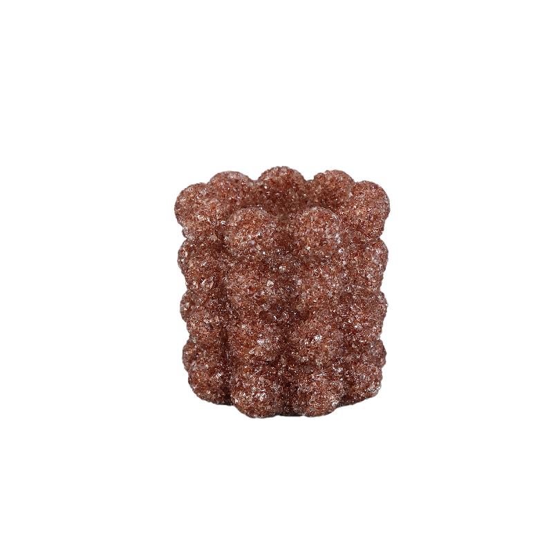 PTMD Davonn Mozaïek Theelichthouder – Bruin 9 cm