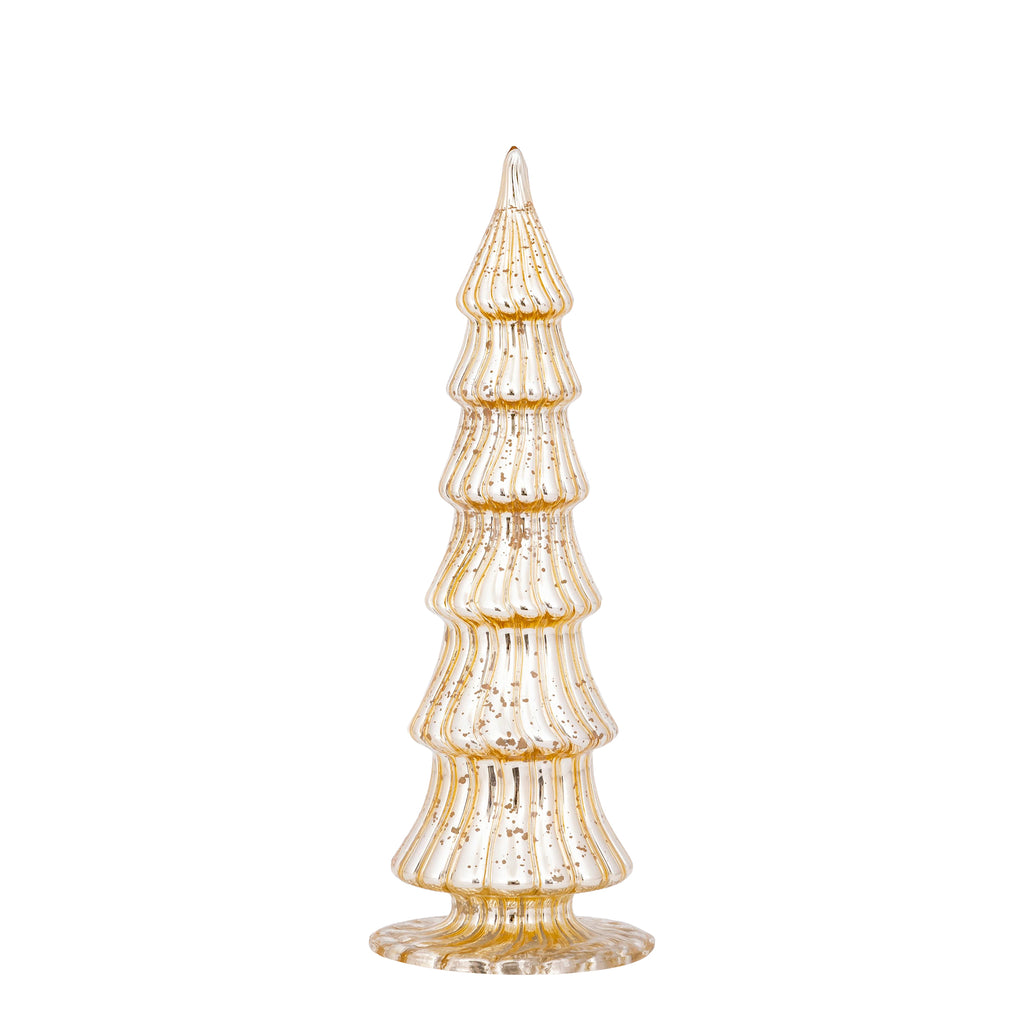 PTMD Breyen Glazen Kerstboom – Goud 28,5 cm