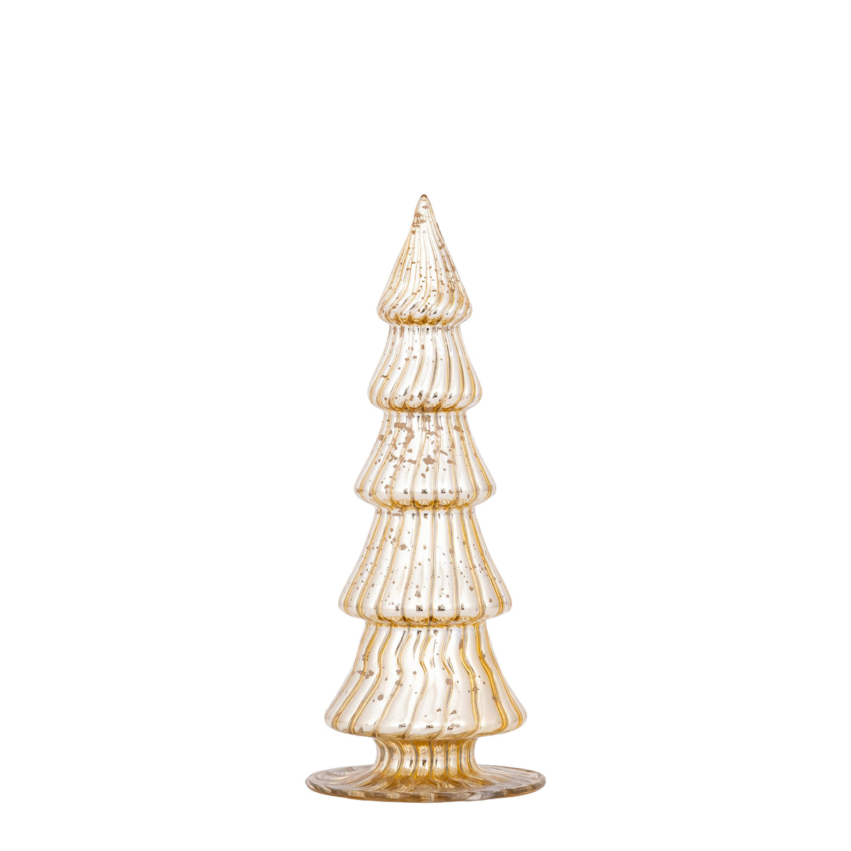PTMD Breyen Glazen Kerstboom – Goud 22 cm