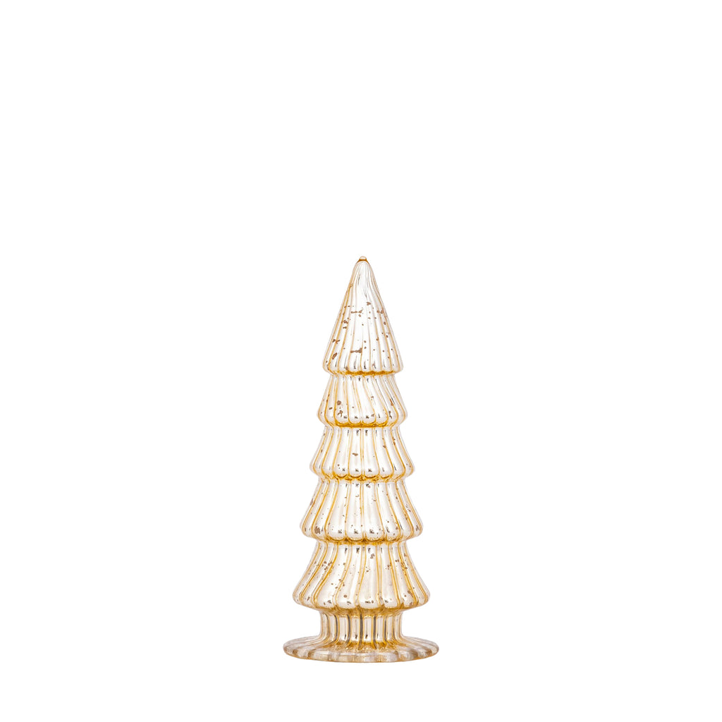 PTMD Breyen Glazen Kerstboom – Goud 14,5 cm