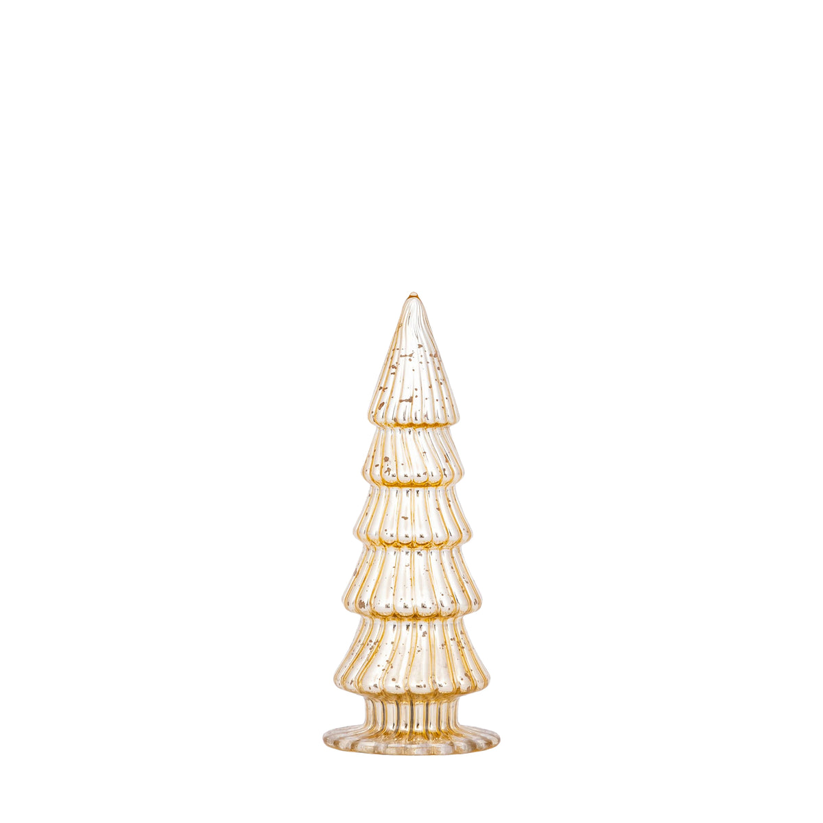 PTMD Breyen Glazen Kerstboom – Goud 14,5 cm