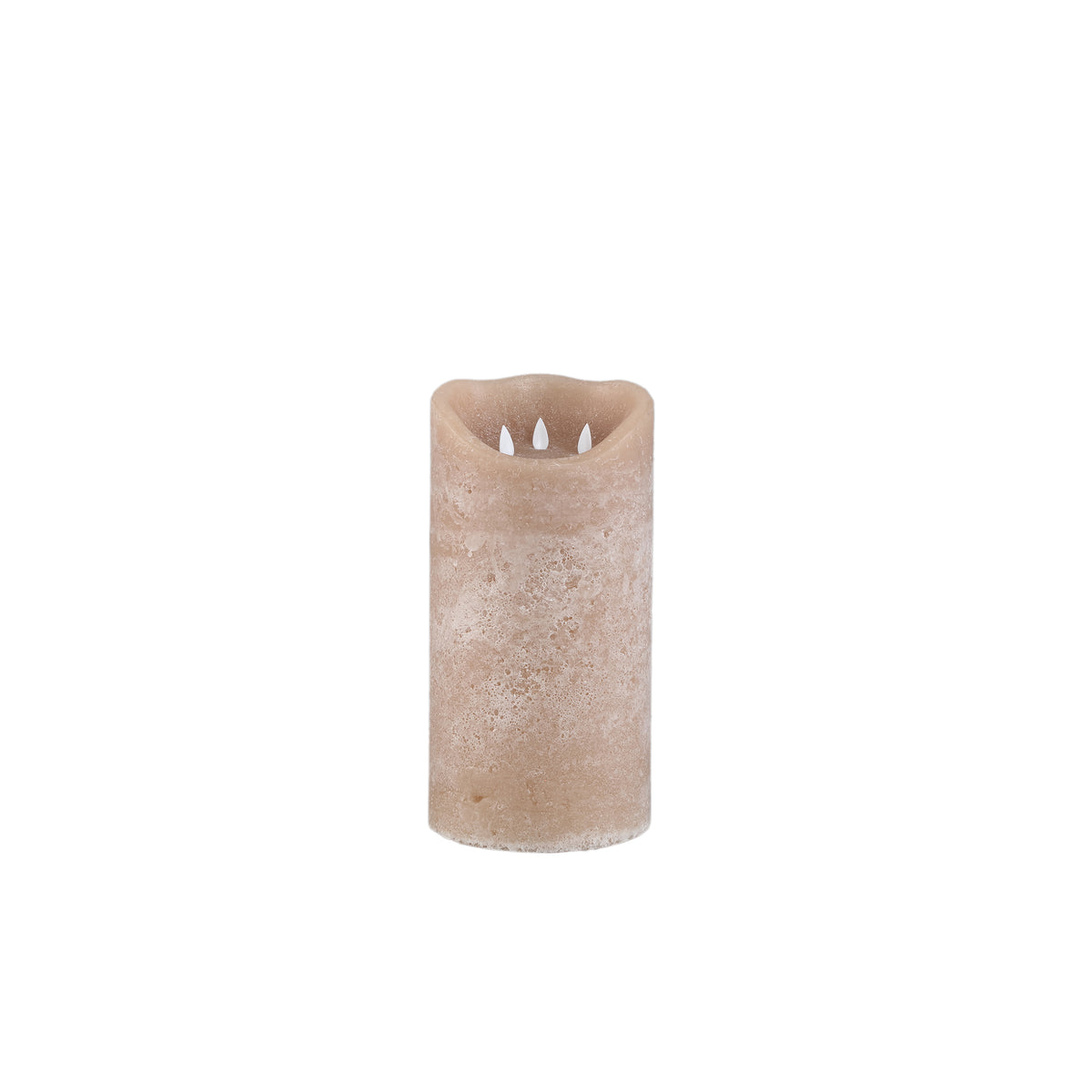 PTMD LED Light New Rustic LED Kaars – Beige 30 cm