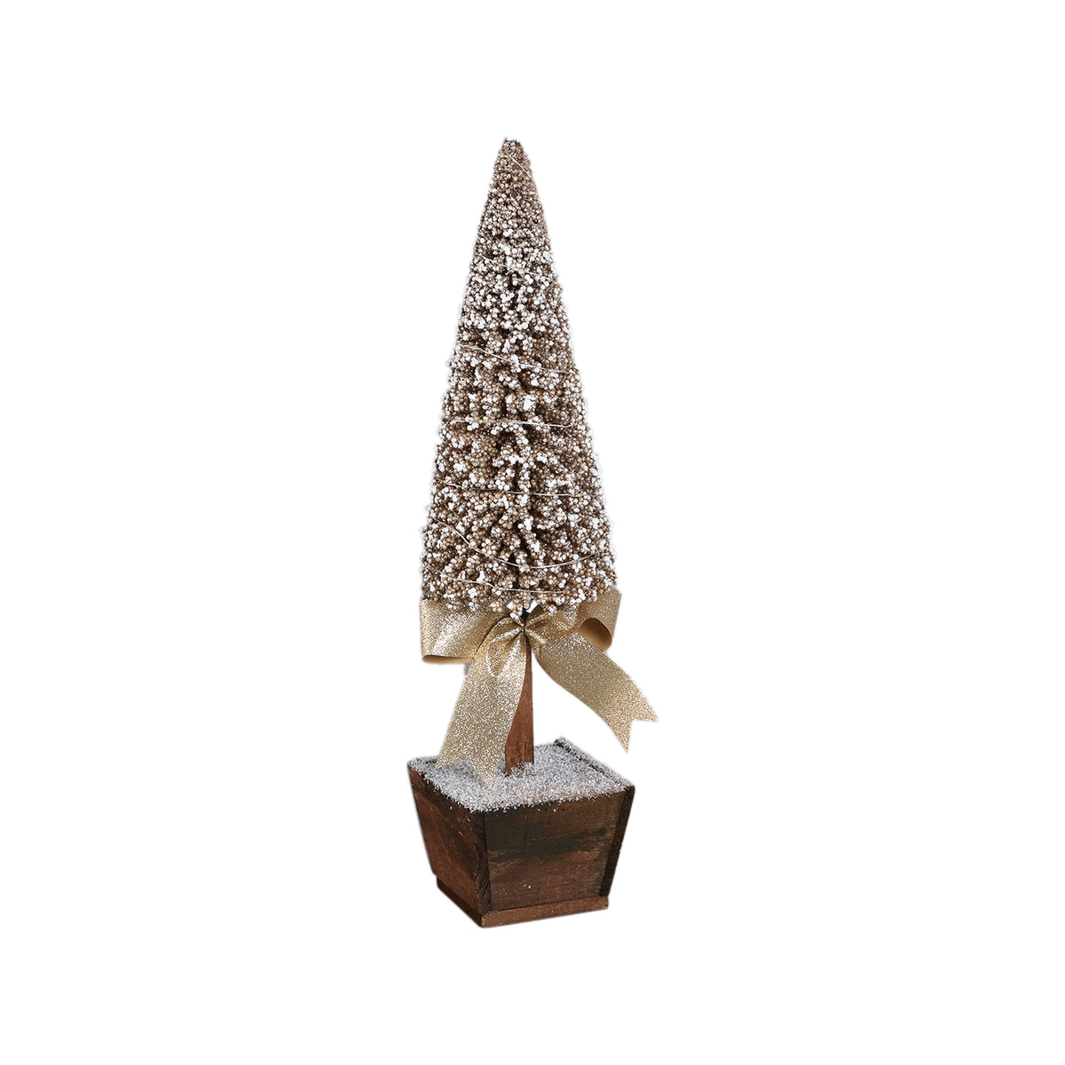 PTMD Darlee LED Kerstboom met Strik – Champagne 53 cm
