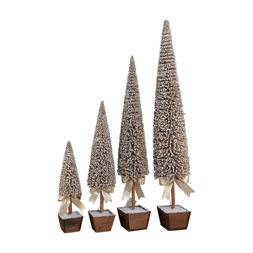 PTMD Darlee LED Kerstboom met Strik – Champagne 75 cm – foto 2