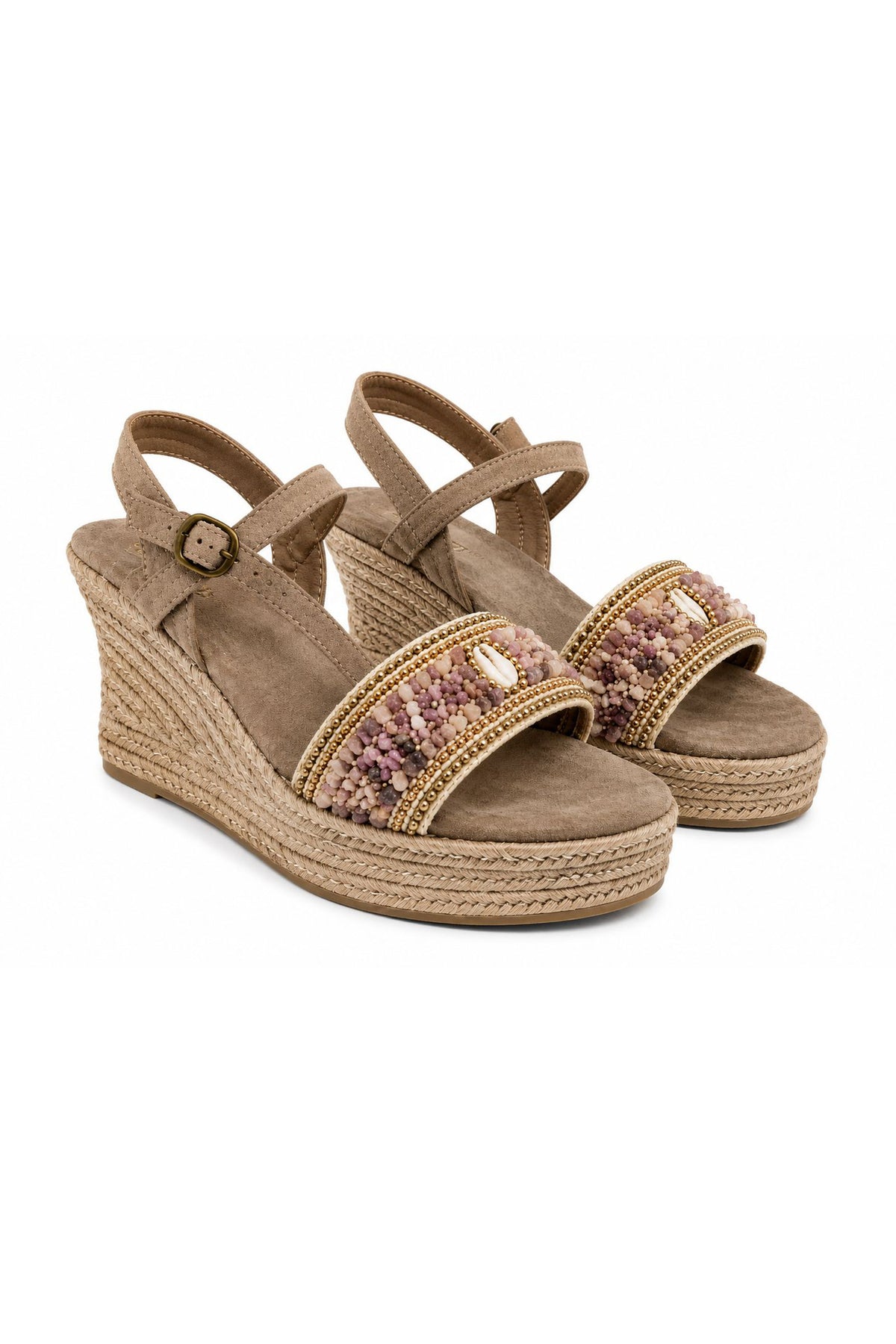 Wedge Laya Taupe – Sandalen