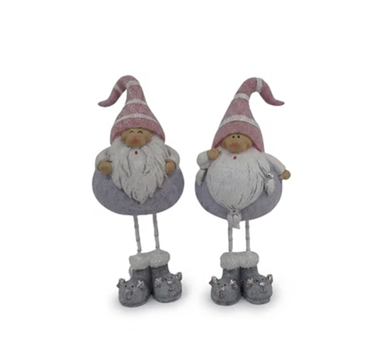 Roze Kerst Gnoom – 18 cm