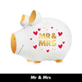 Spaarvarken MR & MRS in wit van Artige – trouwcadeau