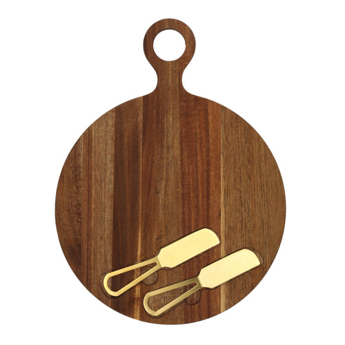 Borrelplank met gouden botermesjes