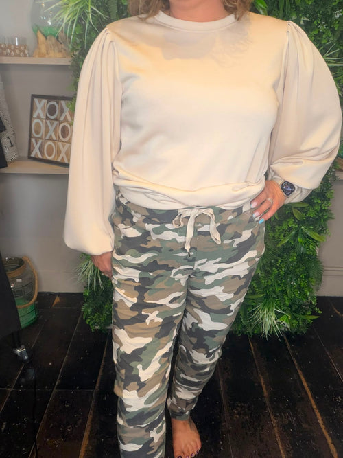 Comfy broek Army