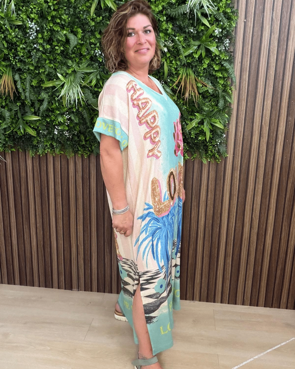 Lurex Jurk Multicolor - Velvory Fashion & Living