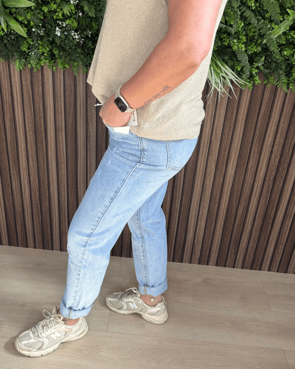 Mom Fit Jeans Light Blue - Velvory Fashion & Living