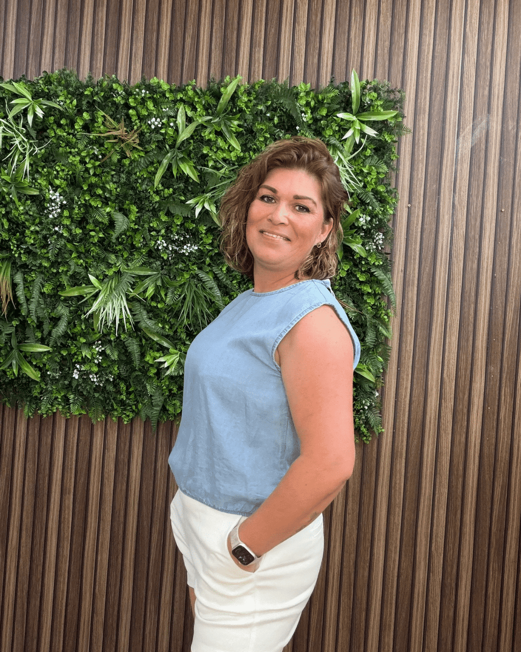 Mouwloze Crop Top Jeansblauw - Velvory Fashion & Living