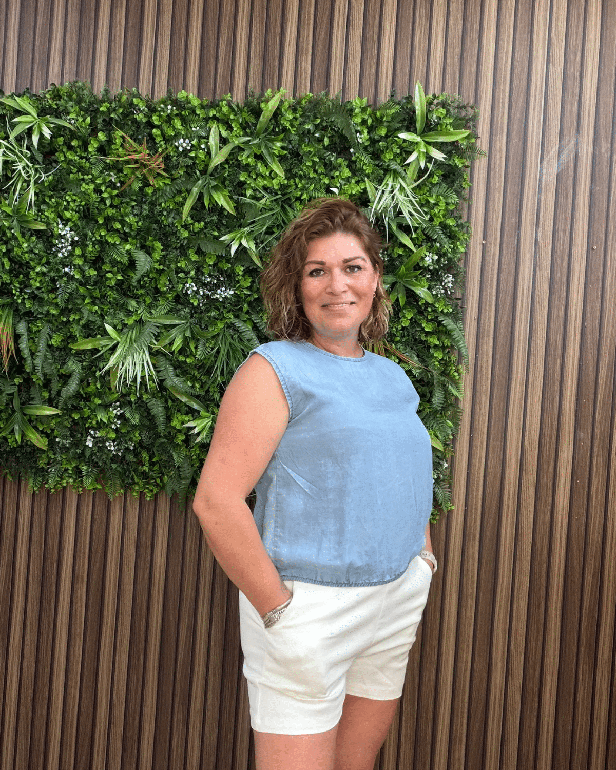 Mouwloze Crop Top Jeansblauw - Velvory Fashion & Living