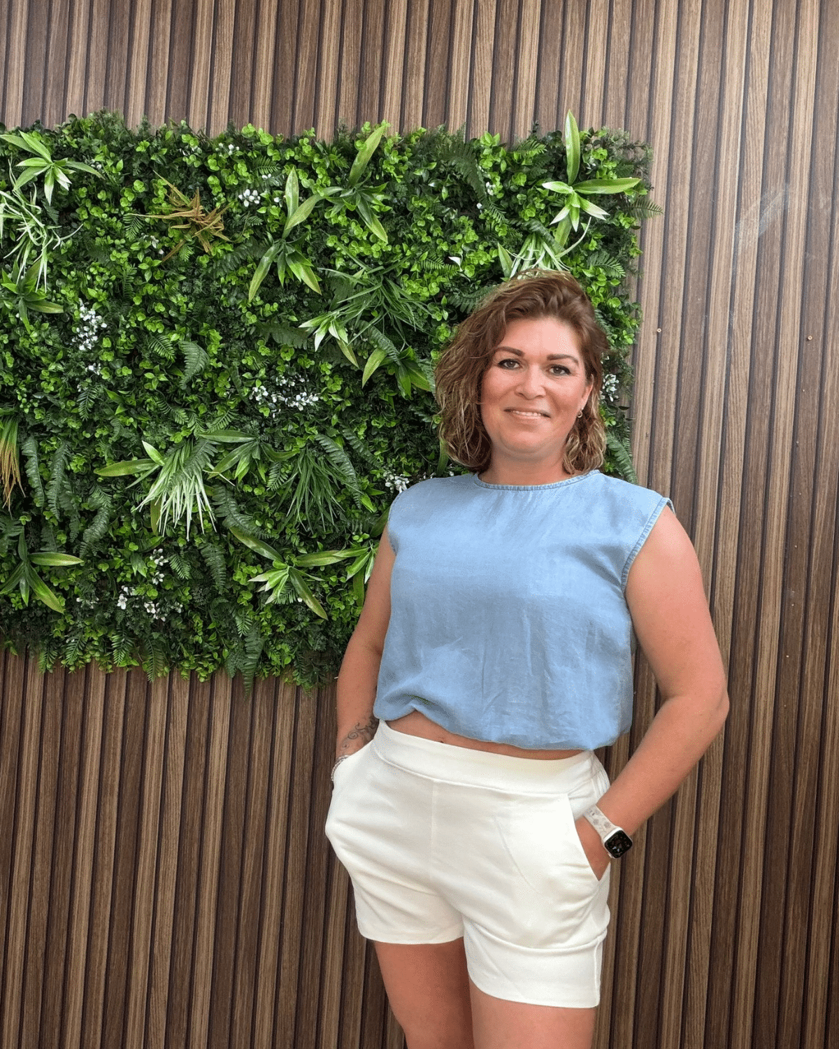 Mouwloze Crop Top Jeansblauw - Velvory Fashion & Living