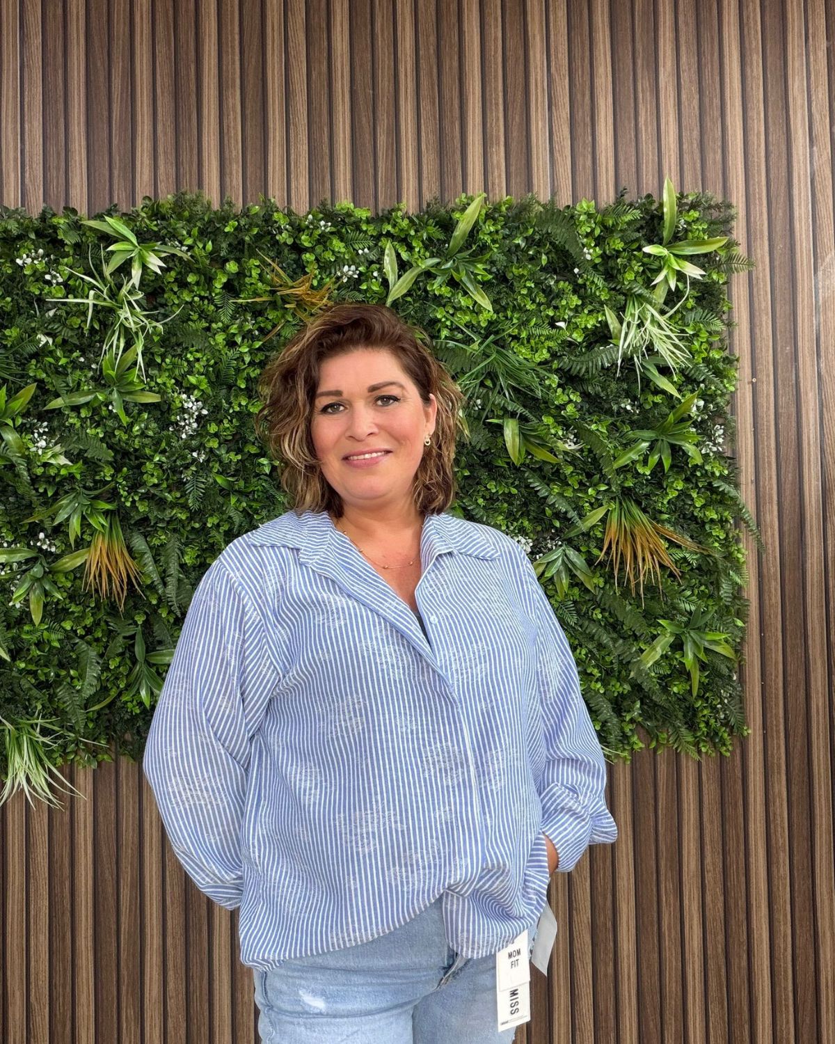 Overhemd Blouse Gestreept Blauw Wit - Velvory Fashion & Living