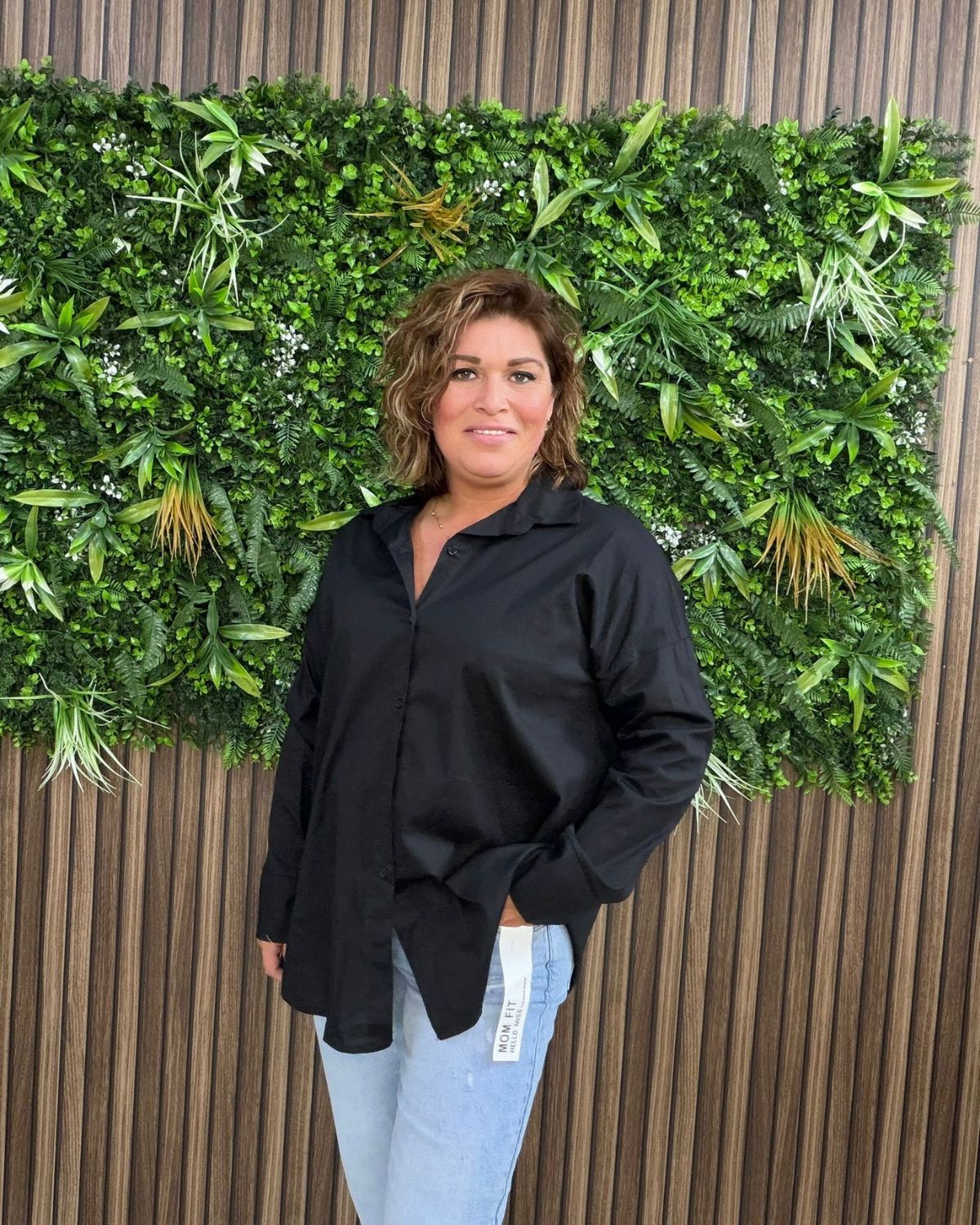 Overhemd Blouse Oversized Zwart - Velvory Fashion & Living
