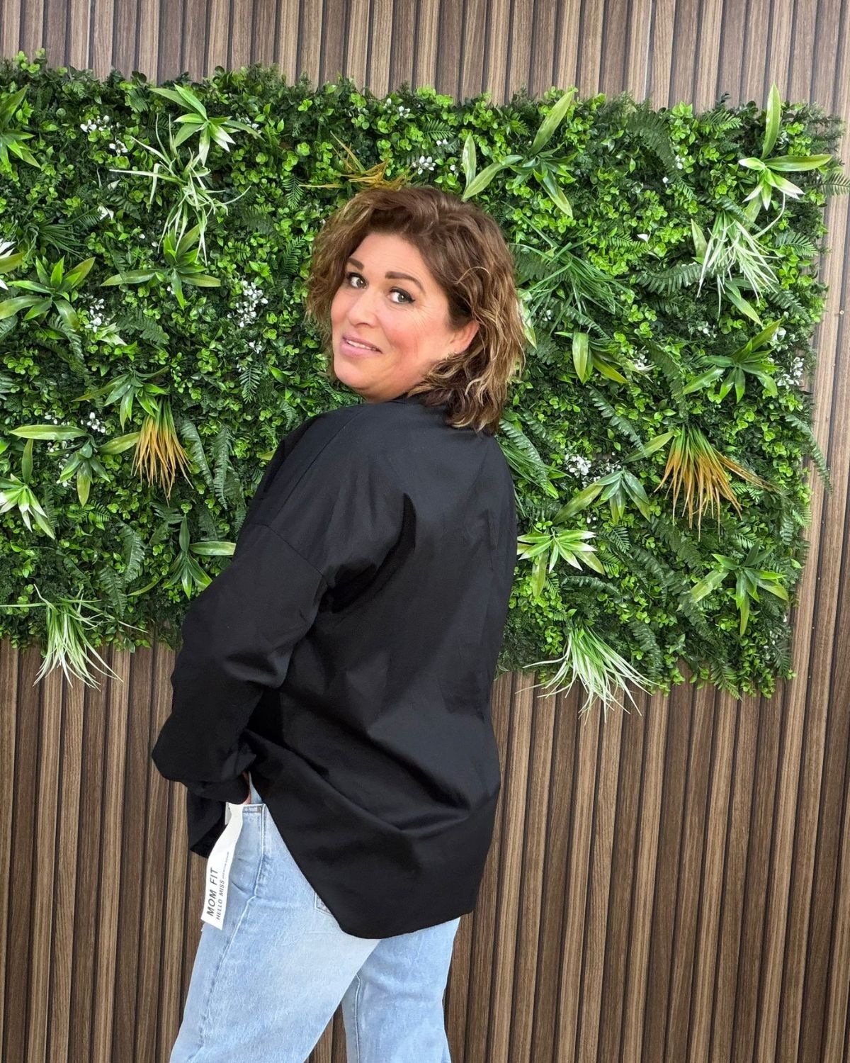 Overhemd Blouse Oversized Zwart - Velvory Fashion & Living