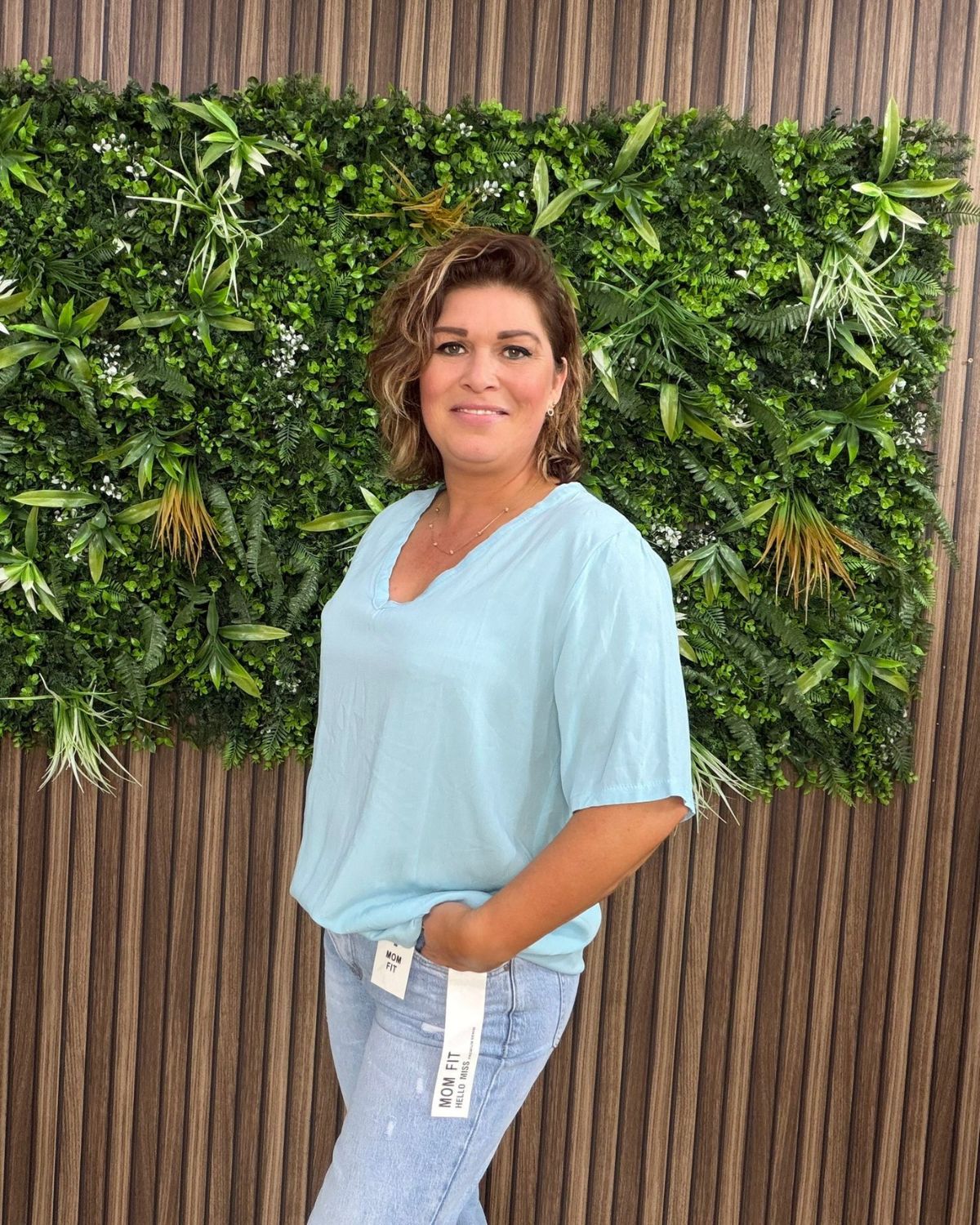 Oversized Shirt Plus Size Blauw - Velvory Fashion & Living