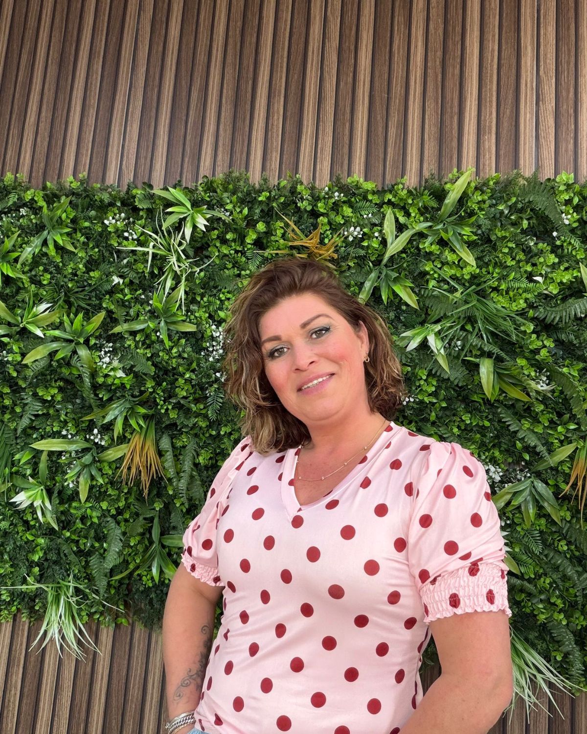 Shirt Dots Roze - Velvory Fashion & Living