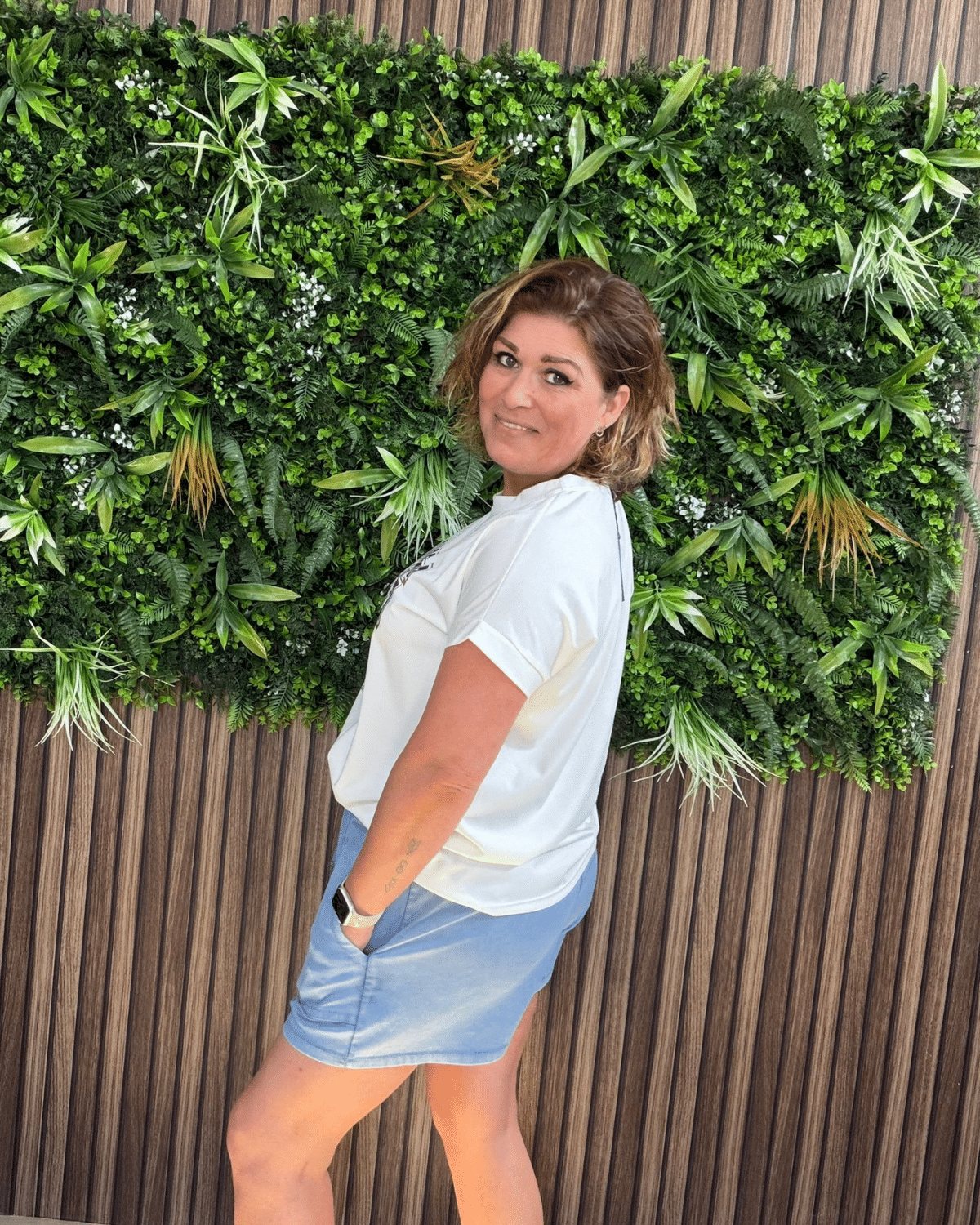 Short Jeans Blauw met Hoge Taille & Veterceintuur - Velvory Fashion & Living