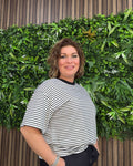 Streepjes Shirt Black Zwart Wit - Velvory Fashion & Living