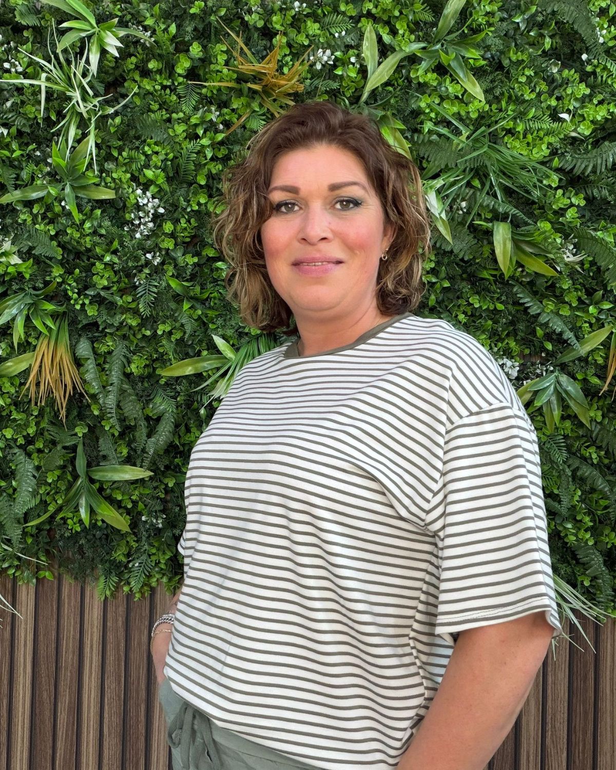 Streepjes Shirt Groen - Velvory Fashion & Living